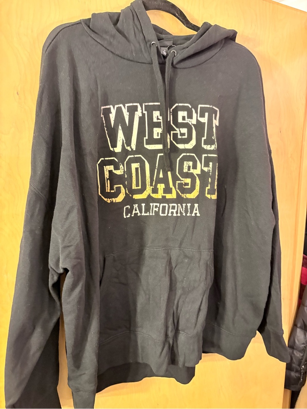 torrid Black Zip-Up Hoodie with West Coast California Graphic